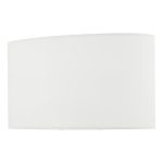 Utara Ivory Faux Silk Oval Shade 34cm