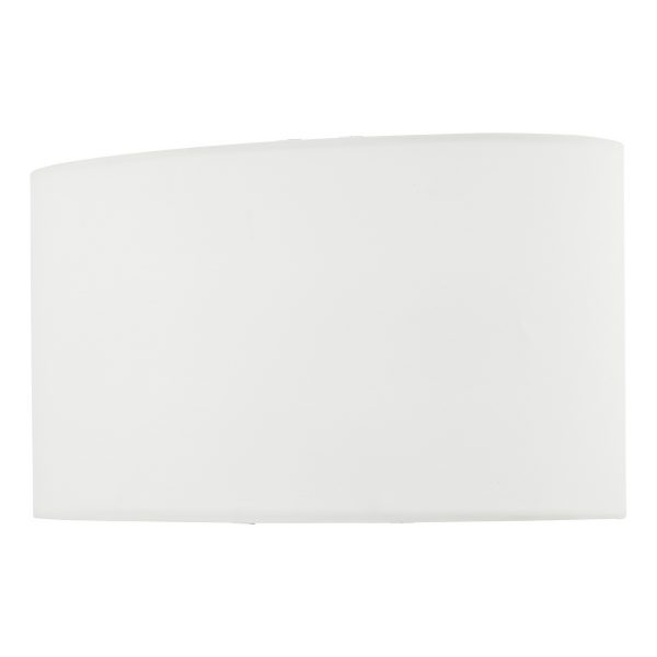 Utara Ivory Faux Silk Oval Shade 34cm