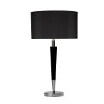 Viking Table Lamp Polished Chrome Black With Shade