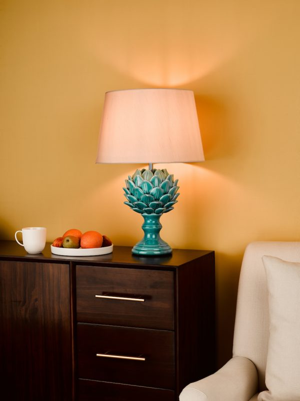 Violetta Table Lamp Blue Ceramic Base Only - Image 4