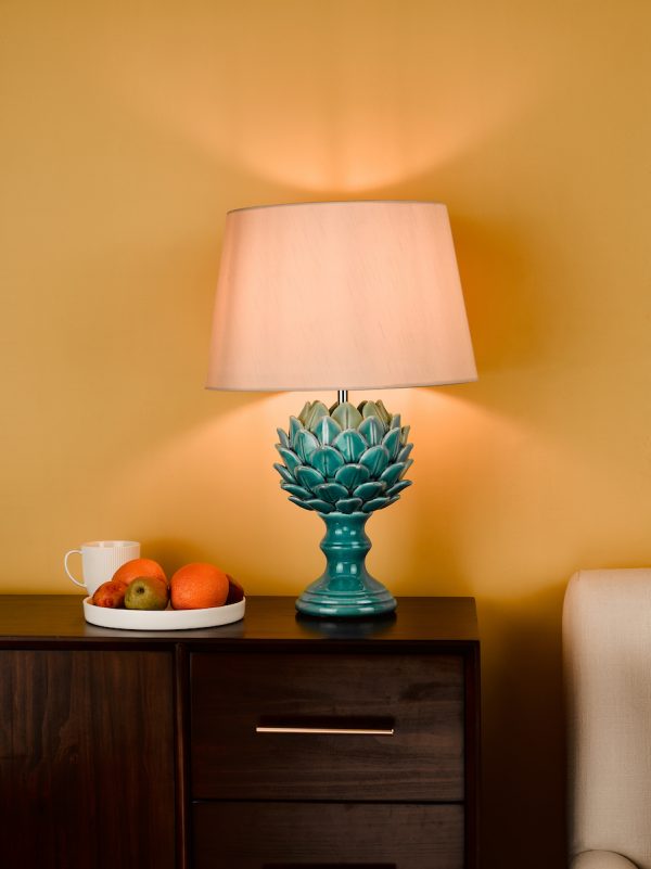Violetta Table Lamp Blue Ceramic Base Only - Image 5