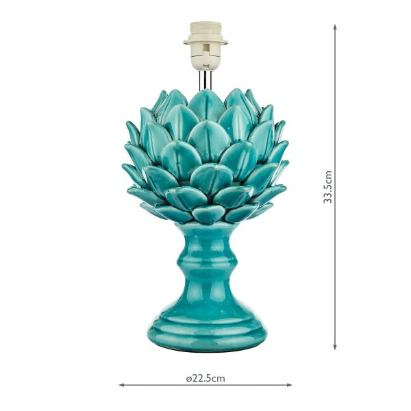 Violetta Table Lamp Blue Ceramic Base Only - Image 6