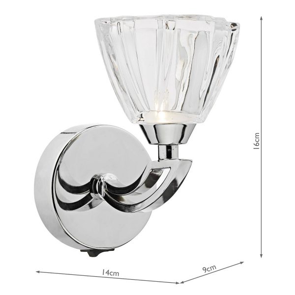 Vito Single Wall Bracket Polished Chrome - Image 4