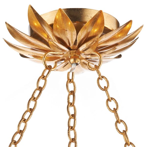 Volcano 5 Light Pendant Gold - Image 2