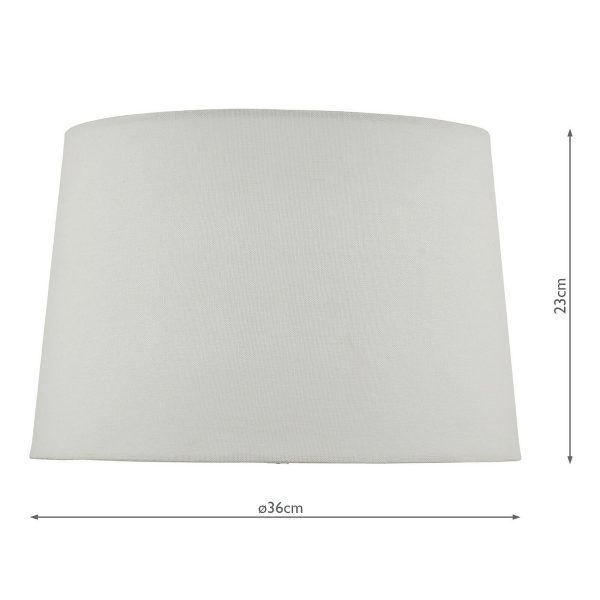 Vondra Ivory Linen Tapered Drum Shade 36cm - Image 2