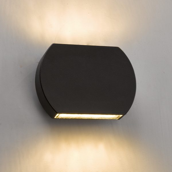 Vulcan Outdoor Wall Light Dark Grey IP44 LED - Image 2