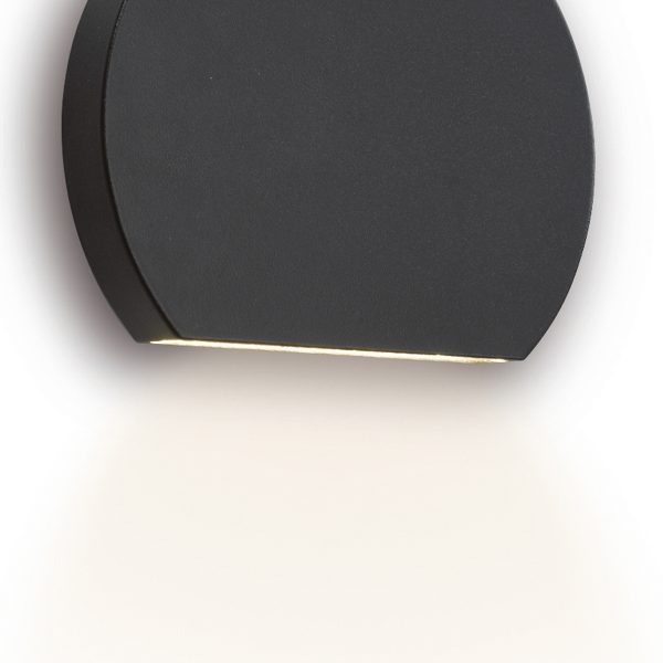 Vulcan Outdoor Wall Light Dark Grey IP44 LED - Image 4