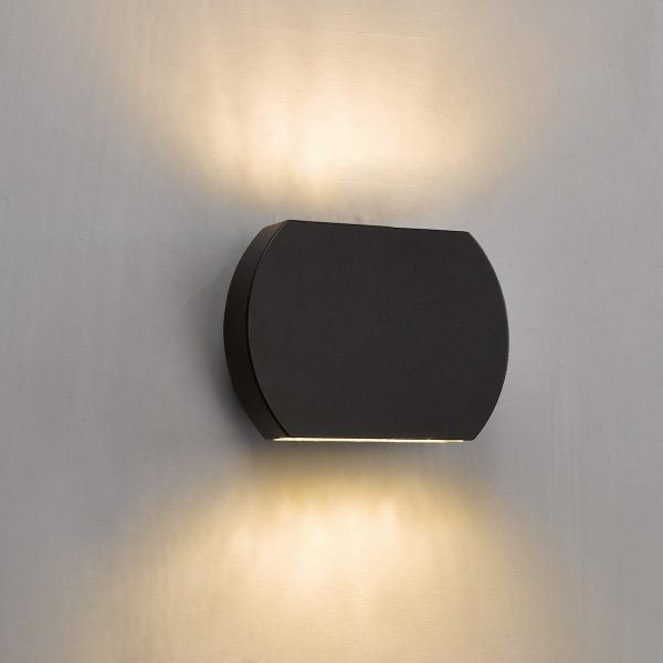 Vulcan Outdoor Wall Light Dark Grey IP44 LED - Image 5