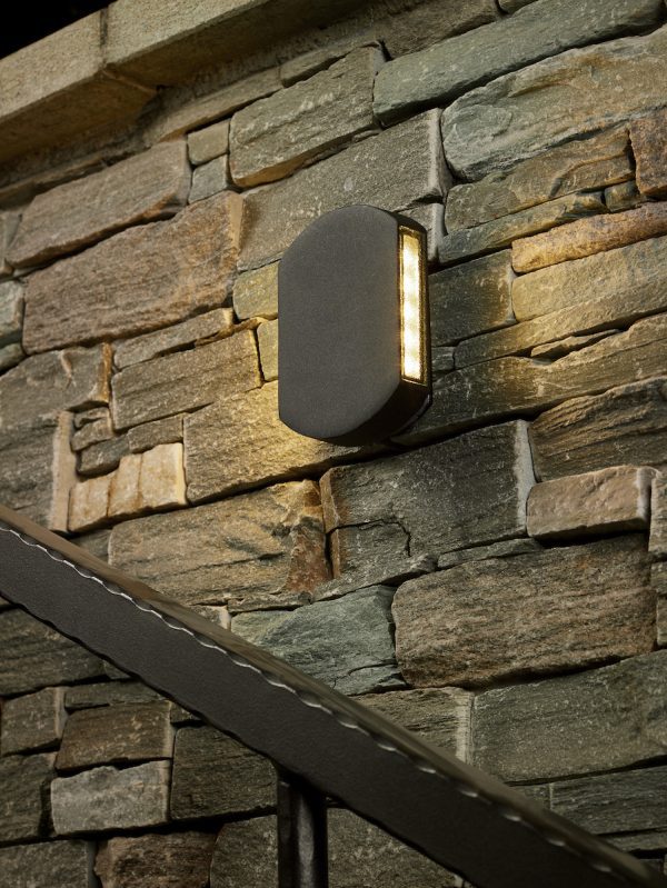 Vulcan Outdoor Wall Light Dark Grey IP44 LED - Image 6