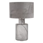 Wanda Table Lamp Smoked Glass With Shade