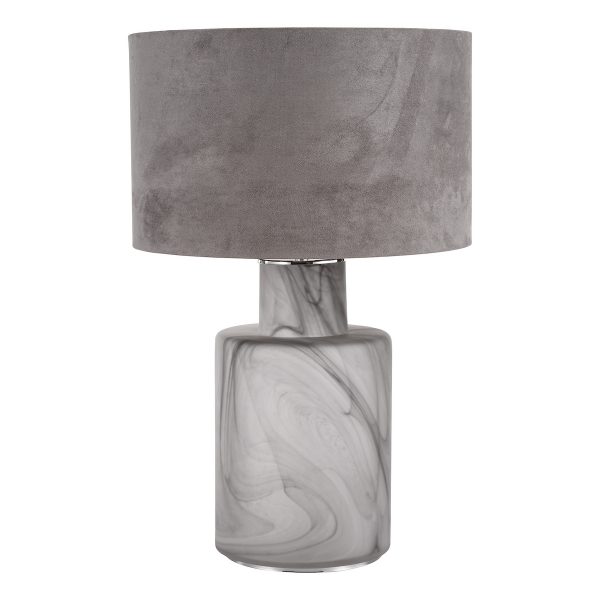 Wanda Table Lamp Smoked Glass With Shade - Image 2