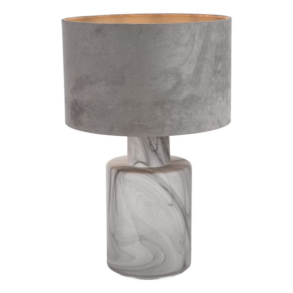 Wanda Table Lamp Smoked Glass With Shade - Image 3