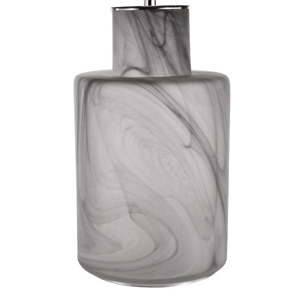 Wanda Table Lamp Smoked Glass With Shade - Image 5