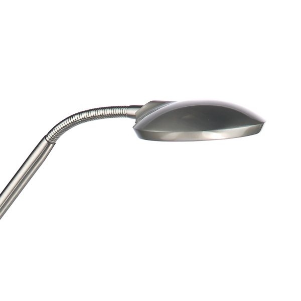 Wellington Task Floor Lamp Satin Chrome LED - Image 4