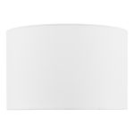 Weylin White Faux Silk Drum Shade 32cm