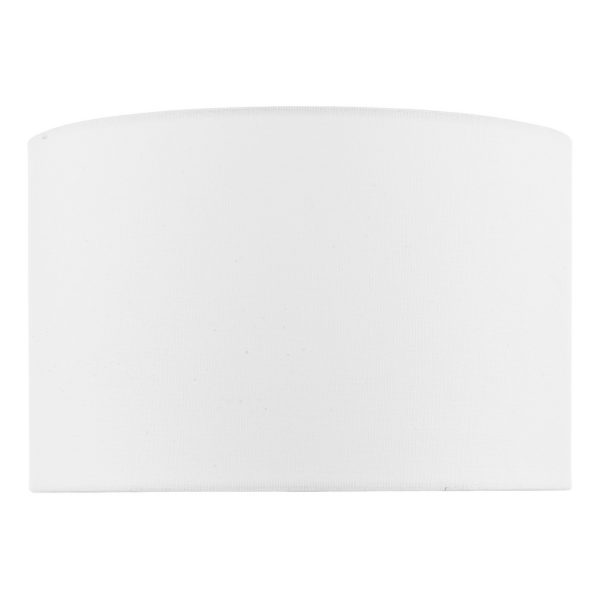 Weylin White Faux Silk Drum Shade 32cm
