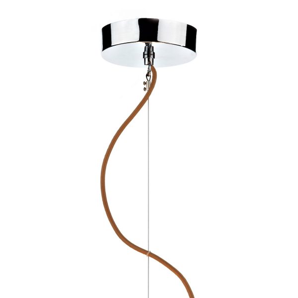 Wheel 3 Light Pendant Taupe Frosted Glass - Image 2