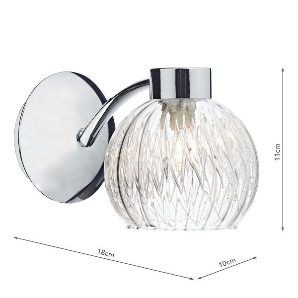 Yasmin Single Wall Bracket Polished Chrome - Image 5