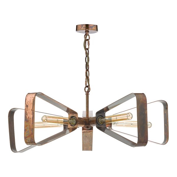Yavanna Industrial 5 Light Pendant Oiled Copper - Image 3