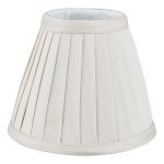 Yovanna Ivory Faux Silk Pleated Shade 15cm