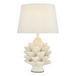 Zala Table Lamp Cream Ceramic With Shade