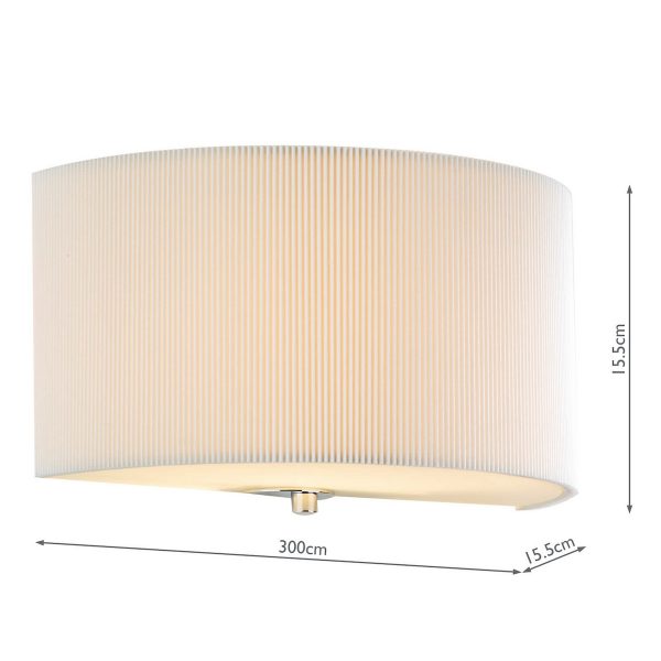 Zaragoza Wall Light With Cream Shade - Image 3
