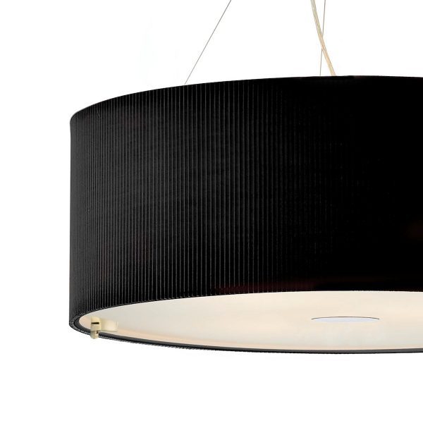Zaragoza 6 Light Pendant Black 90cm - Image 2