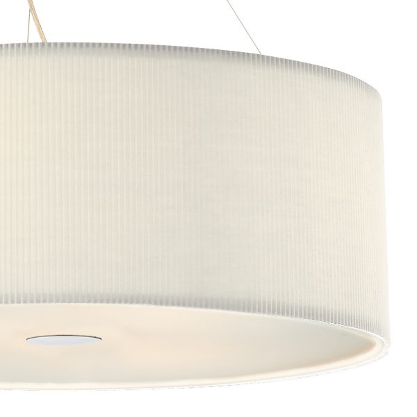 Zaragoza 6 Light Pendant Cream 90cm - Image 3