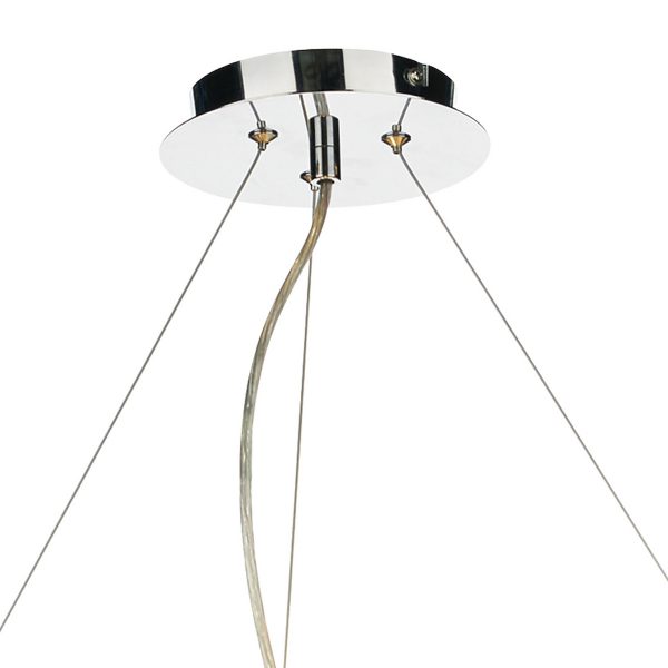 Zaragoza 6 Light Pendant Cream 90cm - Image 4