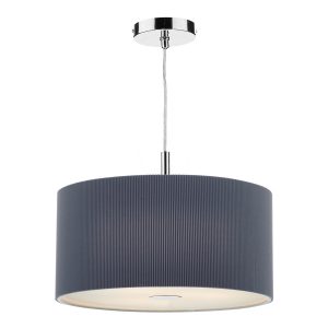 Zaragoza 3 Light Pendant Grey 40cm