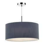 Zaragoza 3 Light Pendant Grey 60cm