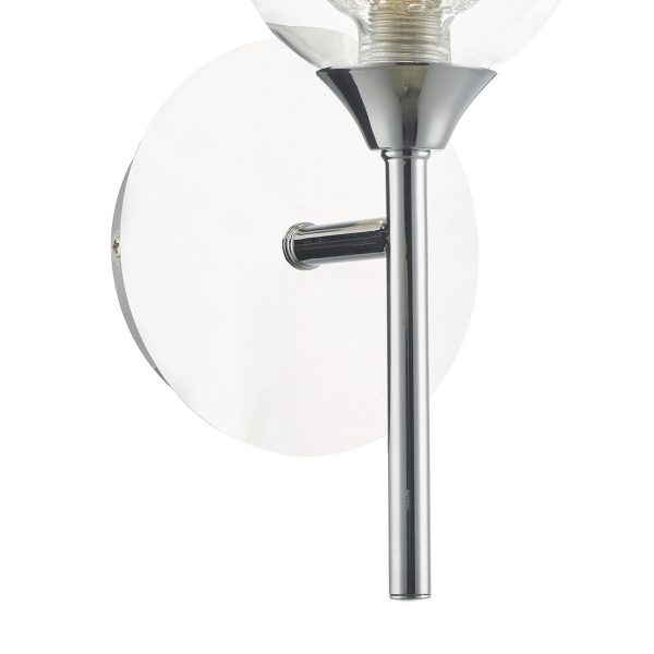Zeke Wall Light Polished Chrome Glass - Image 4