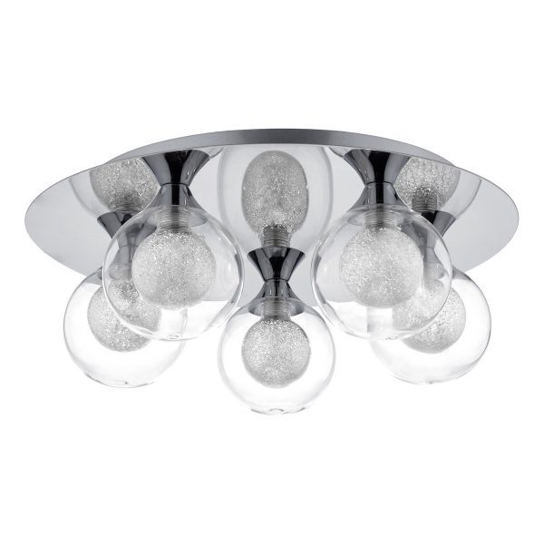 Zeke 5 Light Flush Polished Chrome - Image 2