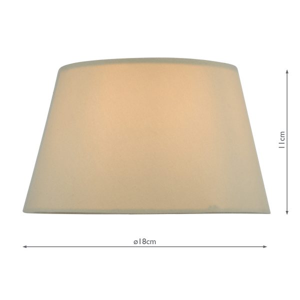 Zira Taupe Faux Silk Candle Clip Shade 18cm - Image 2